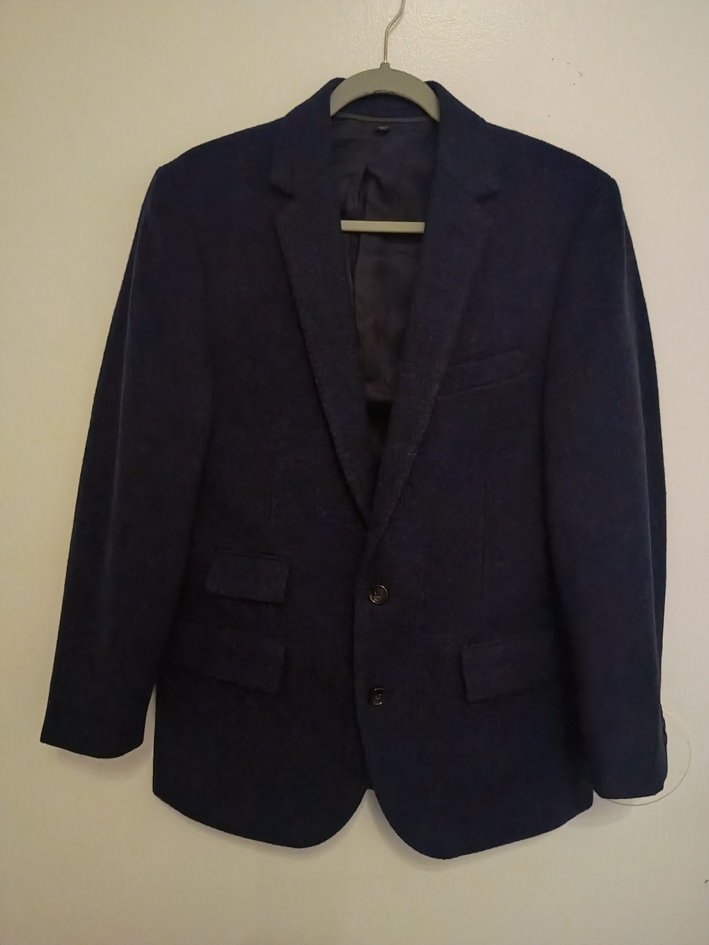 J. Crew Ludlow Men's Dark Navy Sport Coat - Wool Two-Button Blazer Sz 38S